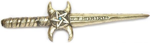 Athame Triluna Ouro Velho