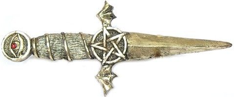 Athame Olho de Proteção Ouro Velho